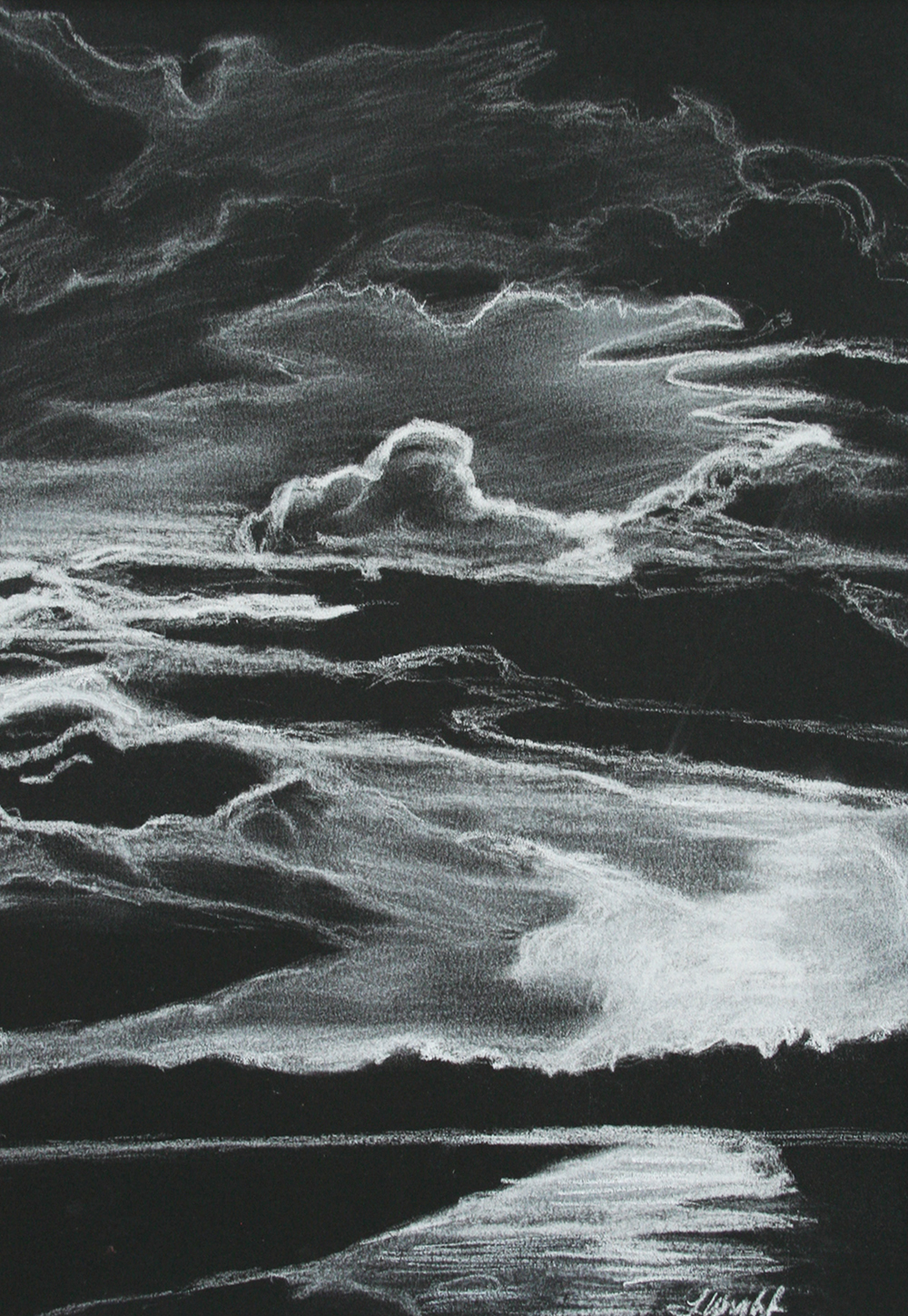 Pencil Drawing Night Sky Drawing Black And White